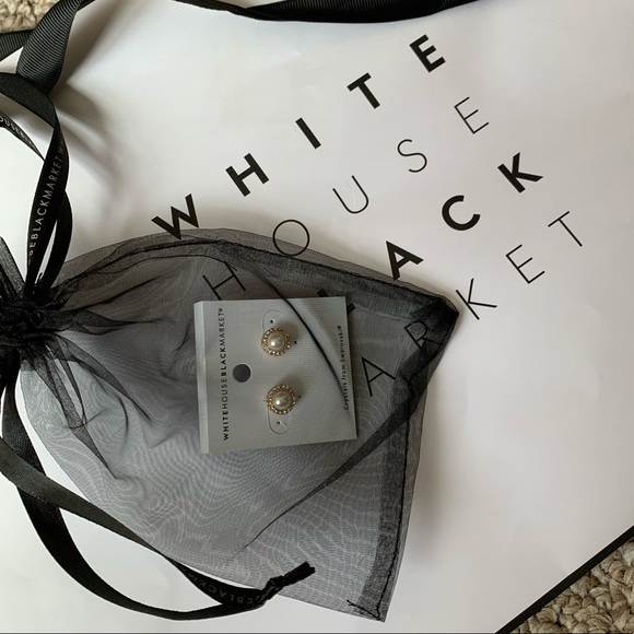 White House Black Market Jewelry - White House Black Market Pearl Earrings